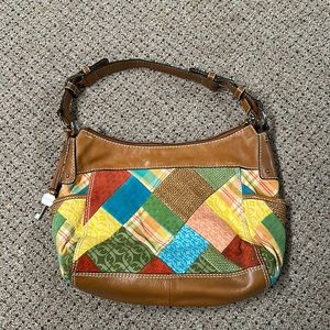 Fossil medium size shoulder purse multi color